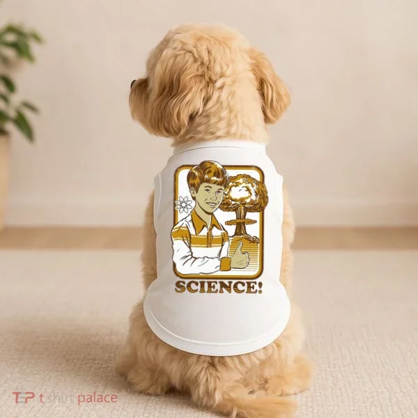 Nuclear Explosion Science Funny Vintage Doggie Tank