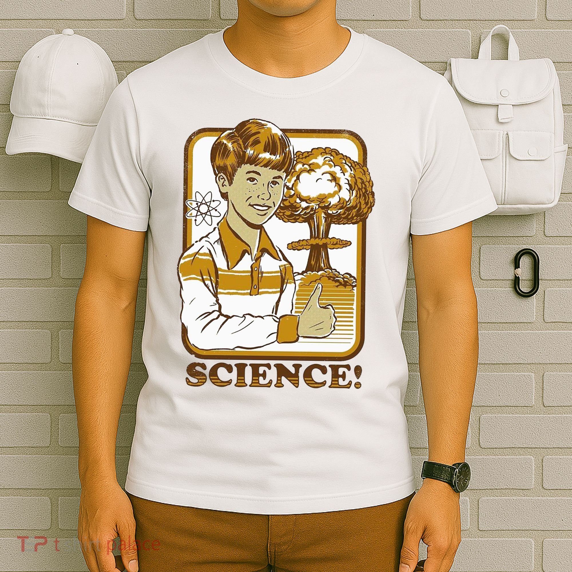 Nuclear Explosion Science Funny Vintage T-Shirt