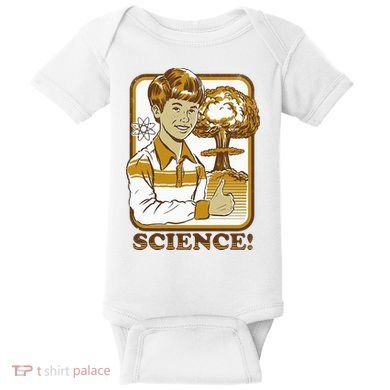 Nuclear Explosion Science Funny Vintage Baby Bodysuit
