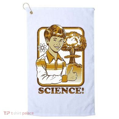 Nuclear Explosion Science Funny Vintage Golf Towel