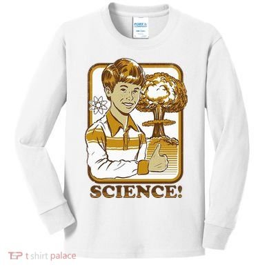 Nuclear Explosion Science Funny Vintage Kids Long Sleeve Shirt