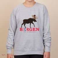 Norway Elk Troll Myths Flag Mountain Travel Women's Sweatshirt thumb 0