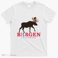 Norway Elk Troll Myths Flag Mountain Travel T-Shirt thumb 0