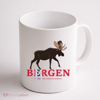 Norway Elk Troll Myths Flag Mountain Travel Coffee Mug back