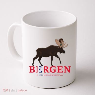 Norway Elk Troll Myths Flag Mountain Travel Coffee Mug