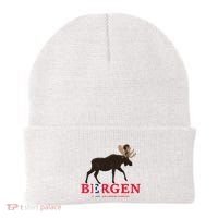 Norway Elk Troll Myths Flag Mountain Travel Beanie thumb 0