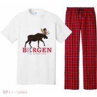 Norway Elk Troll Myths Flag Mountain Travel Pajama Set thumb 0