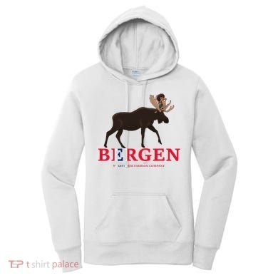 Norway Elk Troll Myths Flag Mountain Travel Women's Hoodie