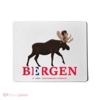 Norway Elk Troll Myths Flag Mountain Travel Mousepad thumb 0