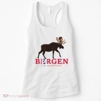 Norway Elk Troll Myths Flag Mountain Travel Women's Tank Top thumb 0
