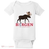 Norway Elk Troll Myths Flag Mountain Travel Baby Bodysuit thumb 0