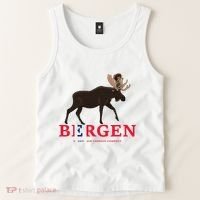Norway Elk Troll Myths Flag Mountain Travel Tank Top thumb 2