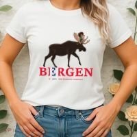 Norway Elk Troll Myths Flag Mountain Travel Women's T-Shirt thumb 2