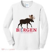 Norway Elk Troll Myths Flag Mountain Travel Kids Long Sleeve Shirt thumb 0