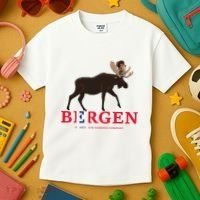 Norway Elk Troll Myths Flag Mountain Travel Kids T-Shirt thumb 3
