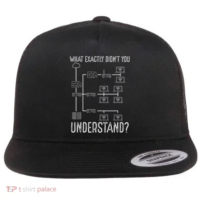 Network Engineer Tool Funny Network Engineering Flat Bill Trucker Hat
