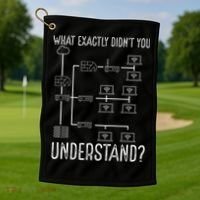 Network Engineer Tool Funny Network Engineering Golf Towel thumb 1