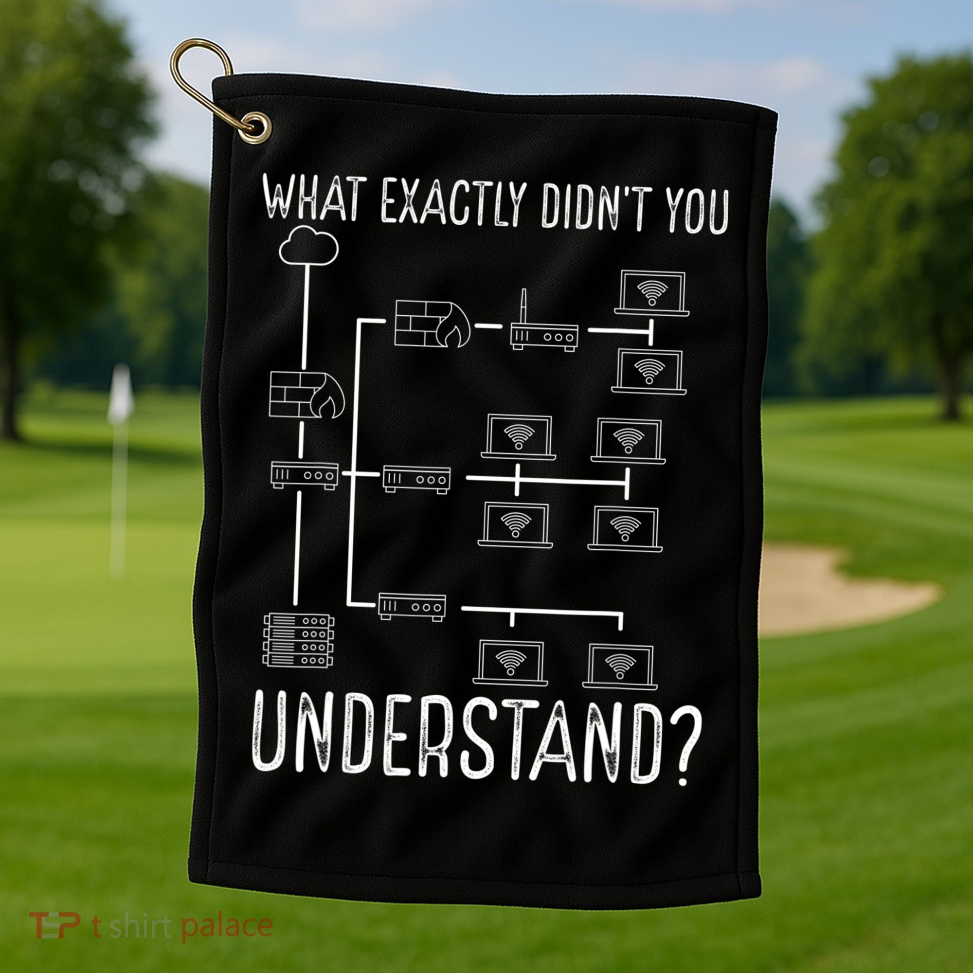 Network Engineer Tool Funny Network Engineering Golf Towel