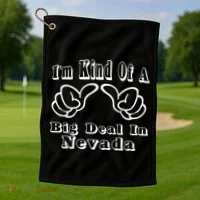 Nevada Big Deal Golf Towel thumb 1