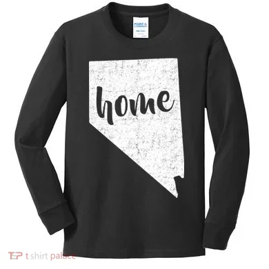 Nevada Home State Kids Long Sleeve Shirt