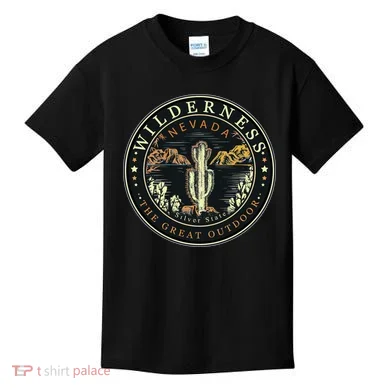 Nevada Wilderness Silver State Kids T-Shirt