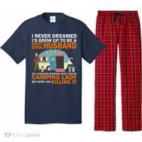 Never Dreamed I'd Grow Up To Be A Super Cool Camping Husband Pajama Set thumb 0