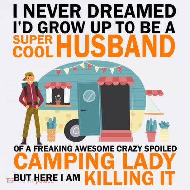 Never Dreamed I'd Grow Up To Be A Super Cool Camping Husband Comfort Colors Garment-Dyed Hooded Sweatshirt