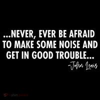 Never Ever Be Afraid John Lewis Quote Tribute Visor thumb 3