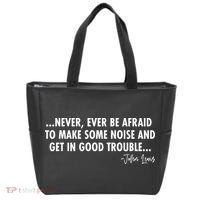 Never Ever Be Afraid John Lewis Quote Tribute Tote Bag thumb 0