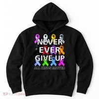 Never Ever Give Up All Kinds Matter Awareness Hoodie thumb 0
