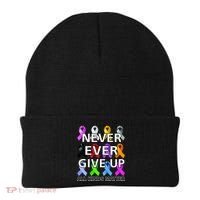 Never Ever Give Up All Kinds Matter Awareness Beanie thumb 0