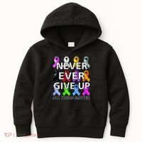 Never Ever Give Up All Kinds Matter Awareness Kids Hoodie thumb 0