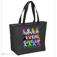 Never Ever Give Up All Kinds Matter Awareness Tote Bag thumb 2