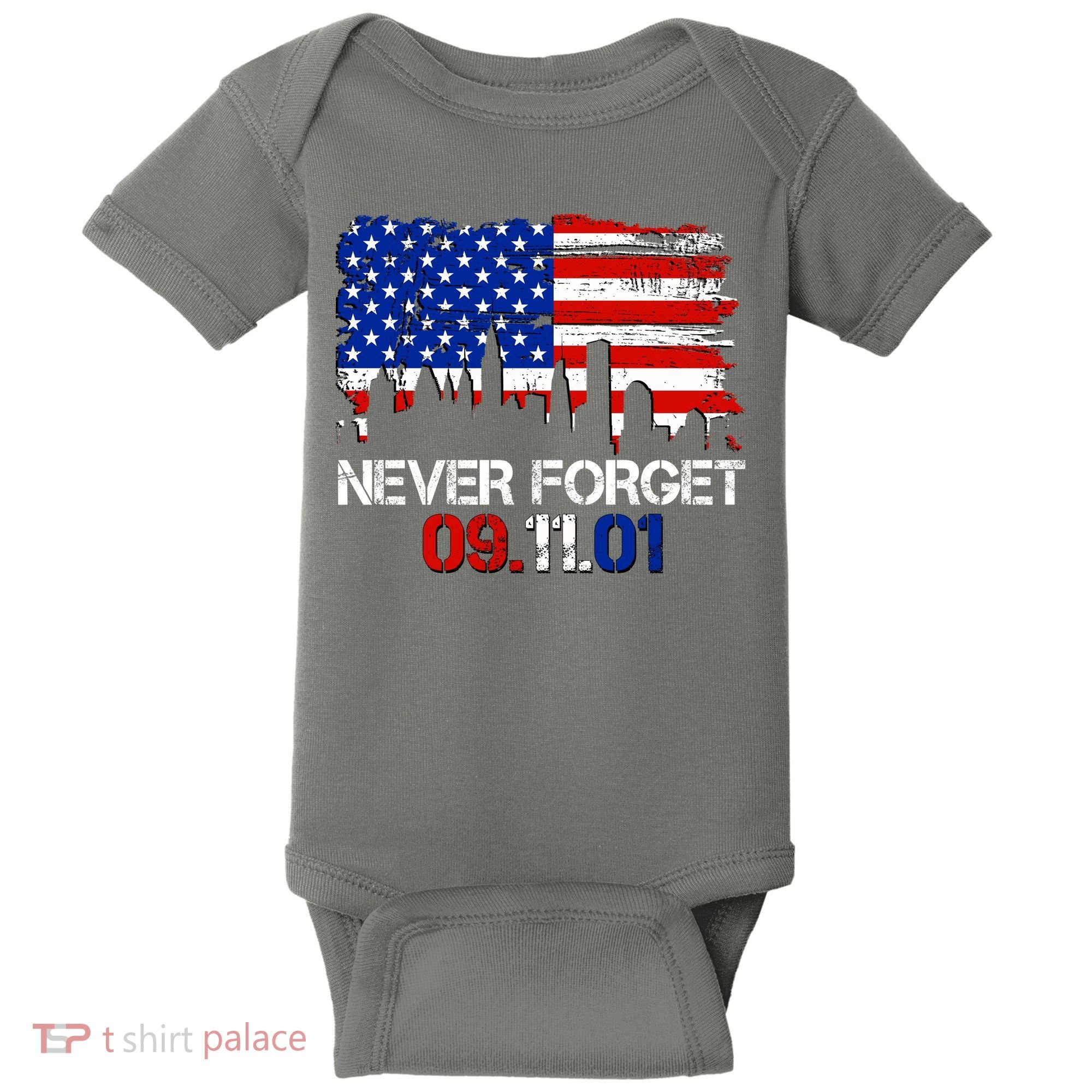 Never Forget 09.11.01 Baby Bodysuit