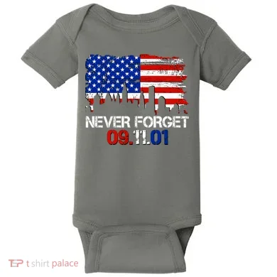 Never Forget 09.11.01 Baby Bodysuit