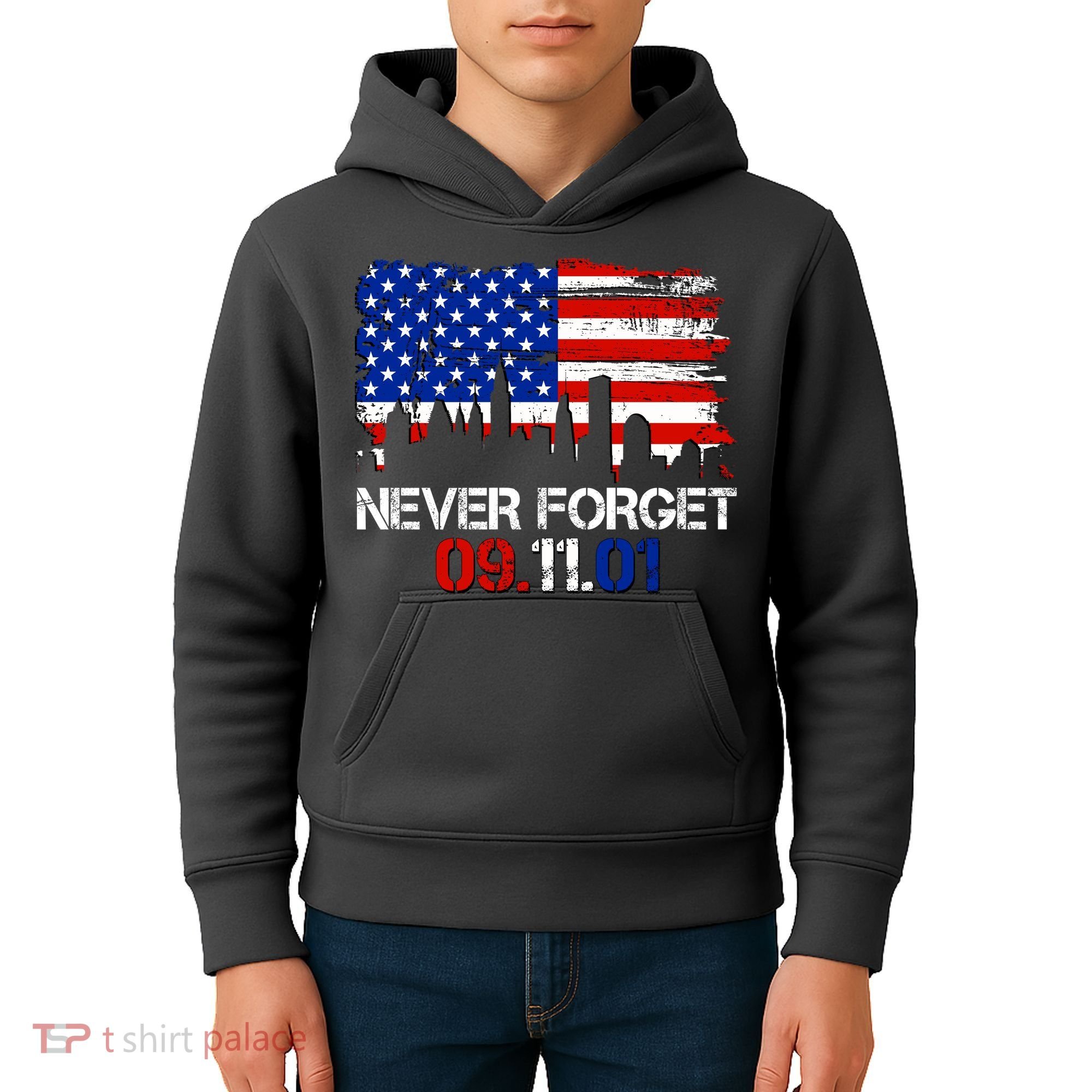 Never Forget 09.11.01 Kids Hoodie