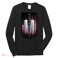 Never forget 9-11 Twin Towers American Flag Long Sleeve Shirt thumb 0