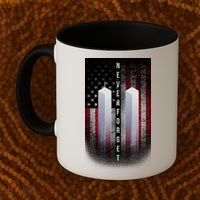 Never forget 9-11 Twin Towers American Flag Coffee Mug thumb 2