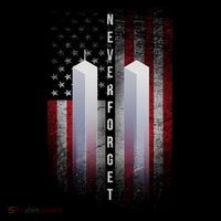 Never forget 9-11 Twin Towers American Flag Women's Hoodie thumb 2