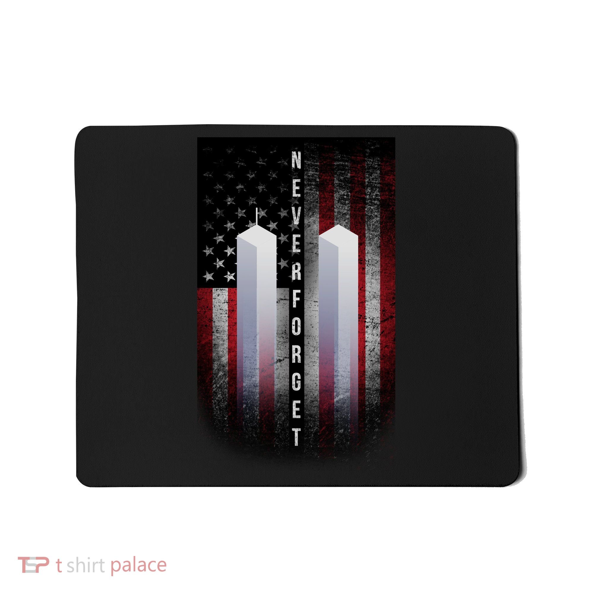 Never forget 9-11 Twin Towers American Flag Mousepad