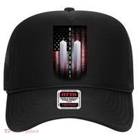 Never forget 9-11 Twin Towers American Flag Hat thumb 0