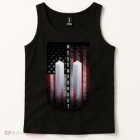 Never forget 9-11 Twin Towers American Flag Tank Top thumb 2