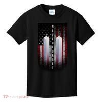 Never forget 9-11 Twin Towers American Flag Kids T-Shirt thumb 0