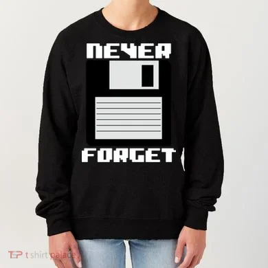 Never Forget Floppy Disc Retro Women's Sweatshirt