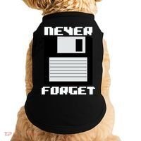 Never Forget Floppy Disc Retro Doggie Tank thumb 0