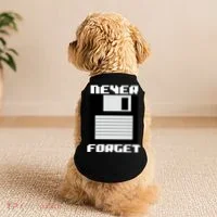 Never Forget Floppy Disc Retro Doggie Tank thumb 2