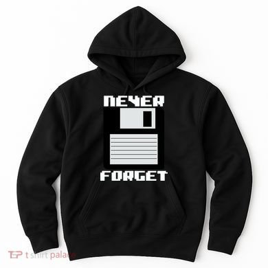 Never Forget Floppy Disc Retro Hoodie