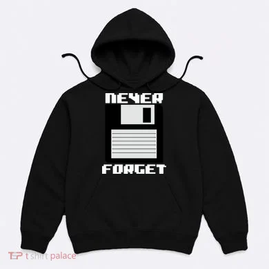 Never Forget Floppy Disc Retro Hoodie