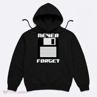 Never Forget Floppy Disc Retro Hoodie thumb 0