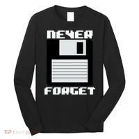 Never Forget Floppy Disc Retro Long Sleeve Shirt thumb 0